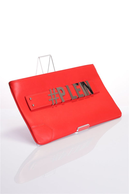 PHILIPP PLEIN borsa pochette rossa NUOVA