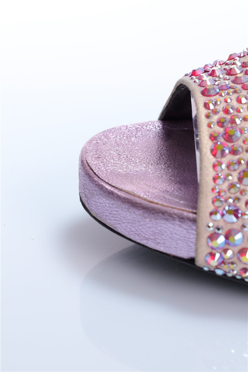 PHILIPP PLEIN sandals pink with rhinestones size. 40