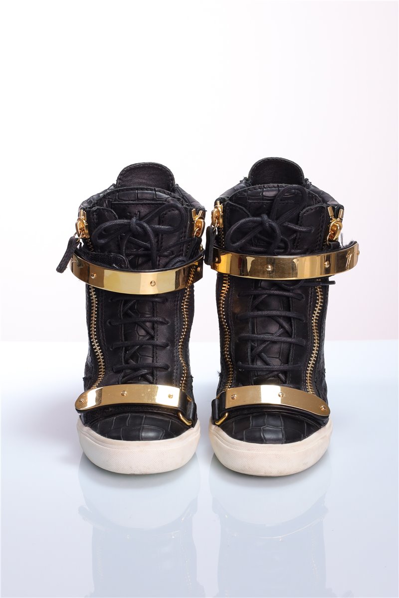 GIUSEPPE ZANOTTI Sneakers Highsneaker schwarz gold Gr. 37