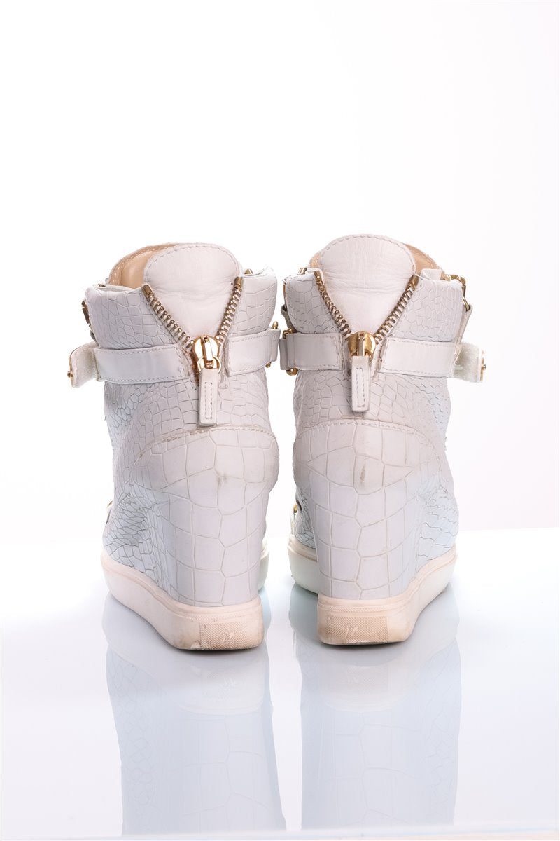 GIUSEPPE ZANOTTI Sneakers heels weiß gold Gr. 41