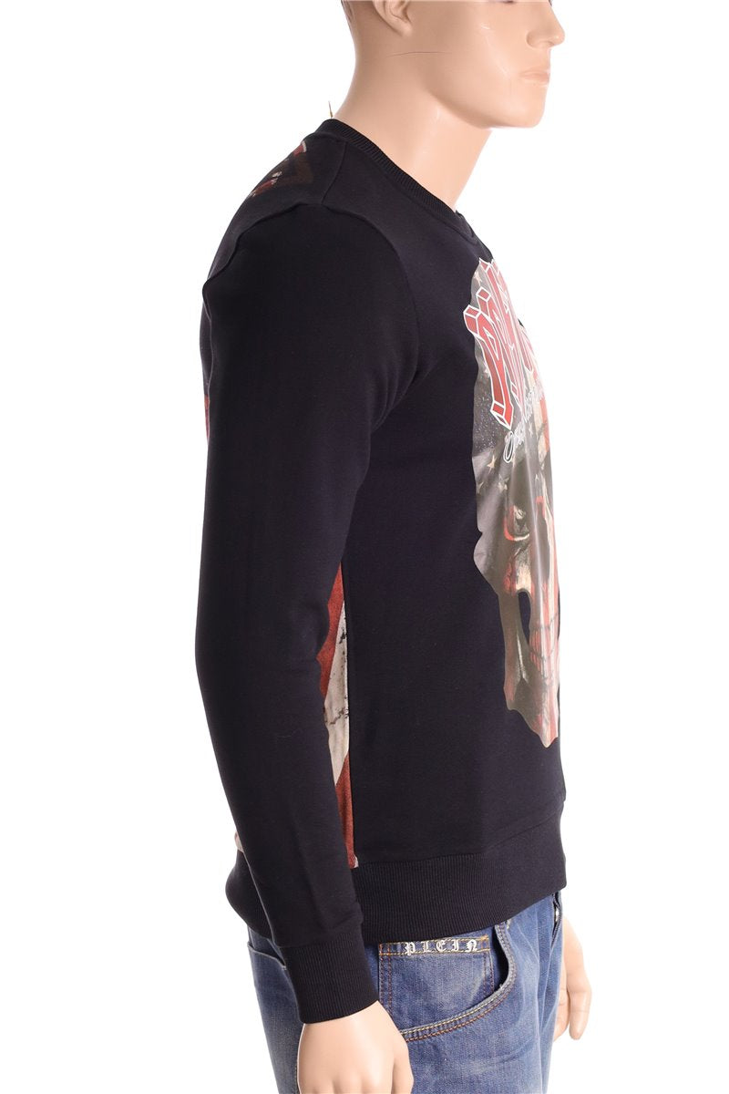 PHILIPP PLEIN sweatshirt shirt black size. L Hip Rock Edition