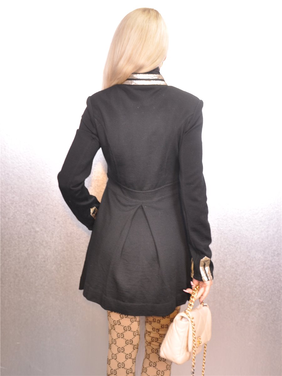 ALICE by Temperley Long Jacket Size S/M black frock coat