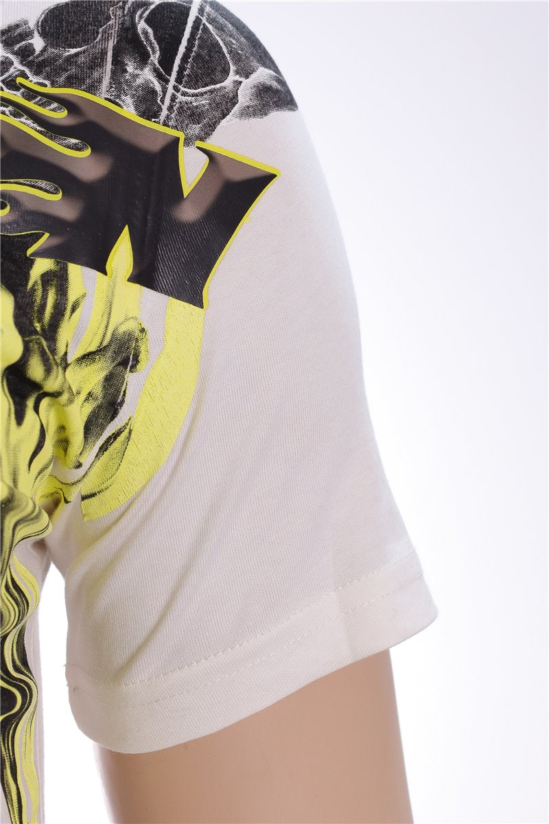 PHILIPP PLEIN T-Shirt motorcycle motor cycle off white size. M