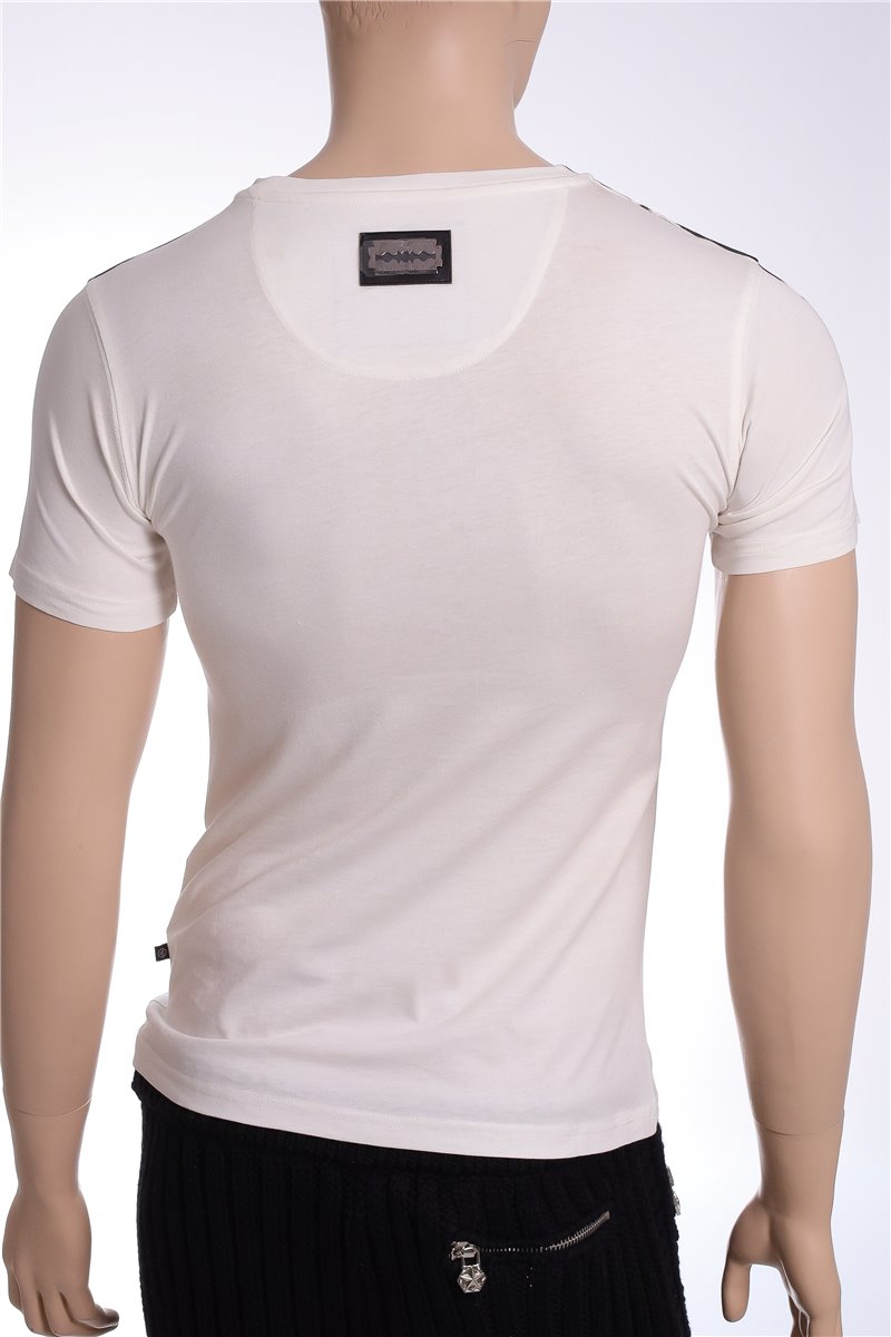 PHILIPP PLEIN T-Shirt motorcycle motor cycle off white size. M