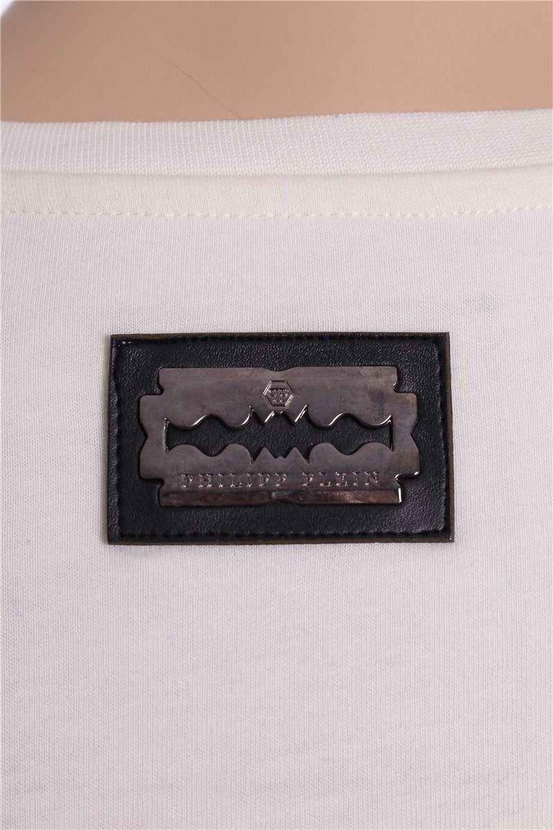 PHILIPP PLEIN T-Shirt motorcycle motor cycle off white size. M