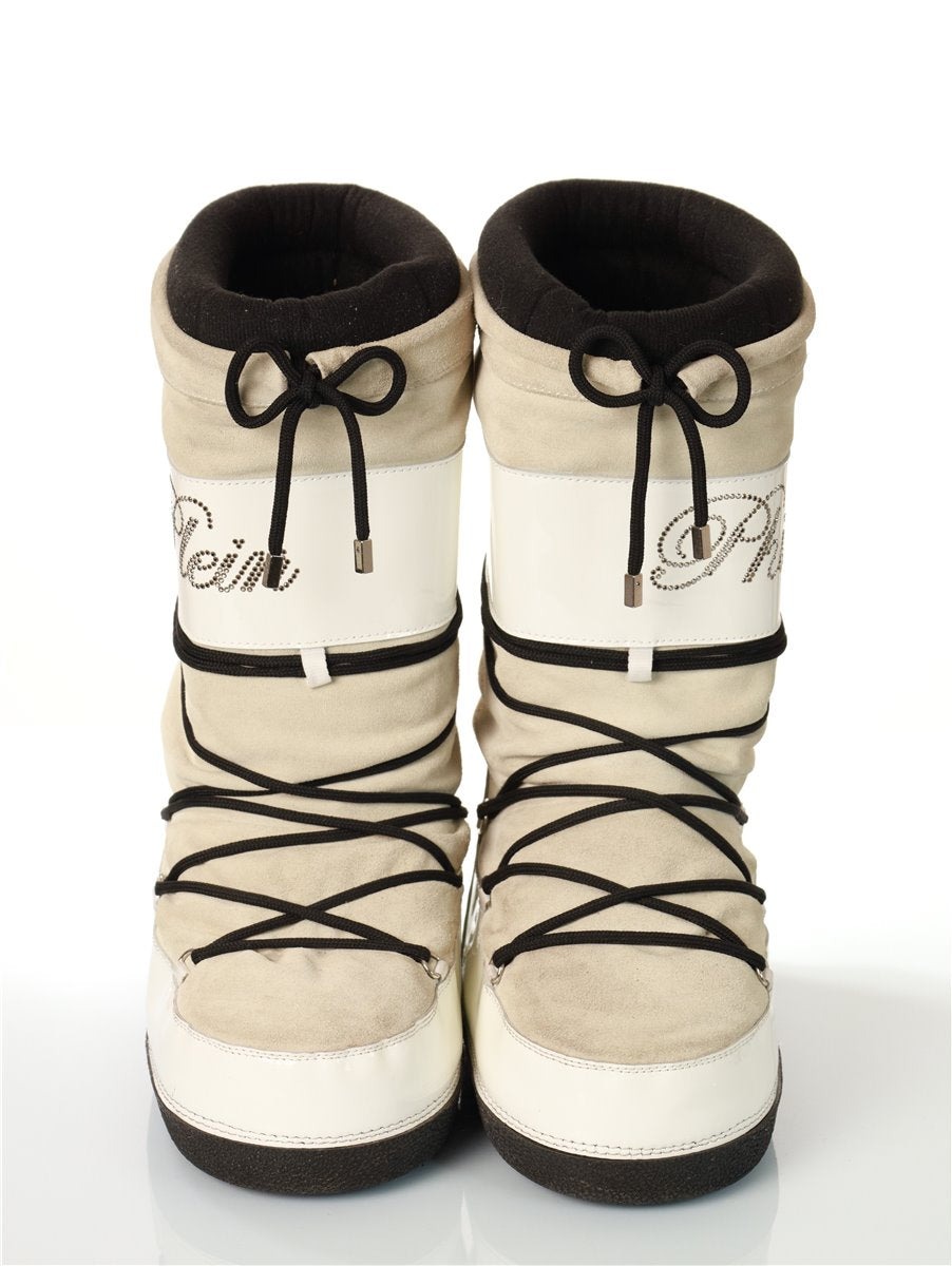 PHILIPP PLEIN winter boots size. 40-42 winter boots white with rhinestones