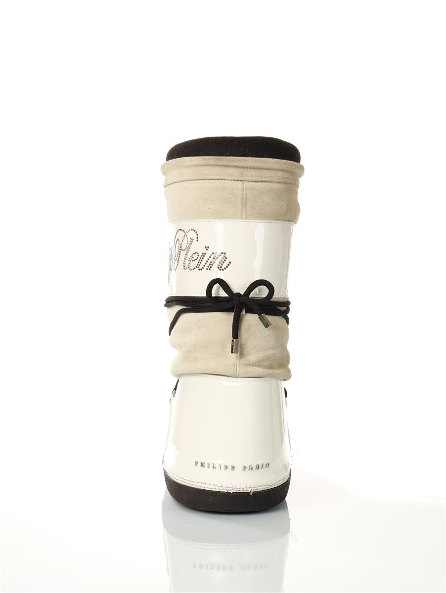 PHILIPP PLEIN winter boots size. 40-42 winter boots white with rhinestones