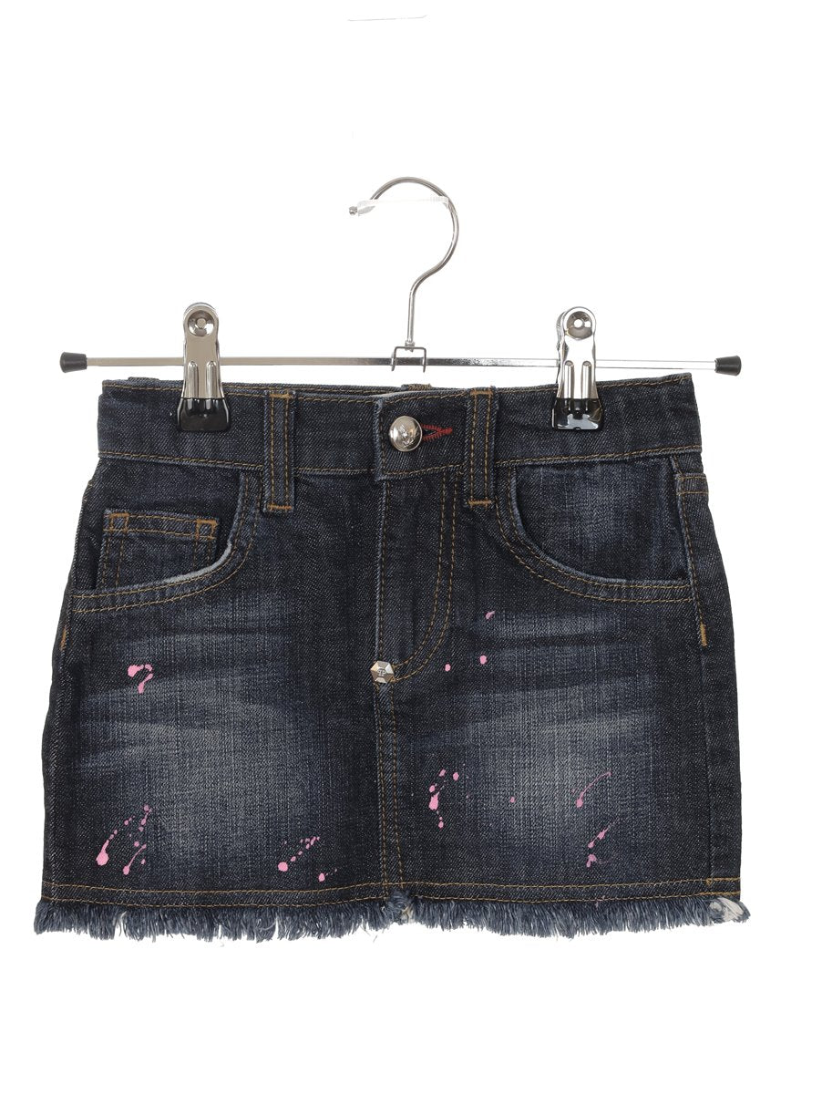 PHILIPP PLEIN minigonna gonna bambina 4 anni gonna denim